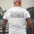 Ich Bin Einfach Eine Andere Generation Lustiges Blue T-Shirt mit Rückendruck Geschenke für alte Männer