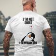 I'm Not Short I'm Penguin Size For Penguin Lovers Camiseta Hombre Estampado Espalda Regalos para ancianos