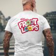 Kellogg's Froot Loops Breakfast Cereal Logo Blue T-Shirt mit Rückendruck Geschenke für alte Männer