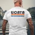 Licata Italia Retro 70S 80S Style Camiseta Hombre Estampado Espalda Regalos para ancianos