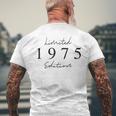 Limited Edition 1975 Birthday 1975 Born 1975Intage Blue T-Shirt mit Rückendruck Geschenke für alte Männer