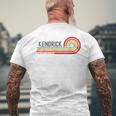 I Love Kendrick Personalizado Retro Sunset Primer Nombre Camiseta Hombre Estampado Espalda Regalos para ancianos