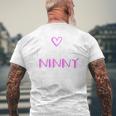 I Love Being A Ninny Cute Cool Men's T-shirt Back Print Gifts for Old Men