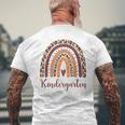 Maternelle En Forme De Cœur Pour Enseignant Motif Léopard Arc-En-Ciel T-shirt imprimé au dos Cadeaux pour les vieillards