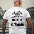 Name Nataliaorname Namensgeschenke Namenstag Fun T-Shirt mit Rückendruck Geschenke für alte Männer