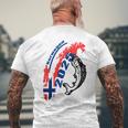 Norwegen 2025 Angel Urlaub T-Shirt mit Rückendruck Geschenke für alte Männer