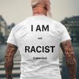 I Am Not Racist Promised Gray T-Shirt mit Rückendruck Geschenke für alte Männer