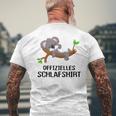 Official Sleep Pyjamas Nightdress Koala Gray T-Shirt mit Rückendruck Geschenke für alte Männer