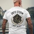 Onyx Storm Brave The Dark Fourth Wingg Basgiath War Collegee Men's T-shirt Back Print Gifts for Old Men