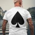 Pad Ass Card Game Playing Card Costume Fancy Dress Party Gray S T-Shirt mit Rückendruck Geschenke für alte Männer