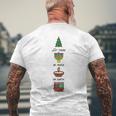 Peace On Earth Multicultural Holiday Diversity Symbols Men's Back Print T-Shirt Gifts for Old Men