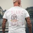 Pink Blame It All On My Roots Country Music Lover Southern Men's Back Print T-Shirt Gifts for Old Men