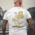 Pinky And The Brain Pondering Gray T-Shirt mit Rückendruck Geschenke für alte Männer