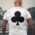 Playing Card Cross Heart Checked Spades Carnival Group Costume Card S T-Shirt mit Rückendruck Geschenke für alte Männer