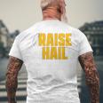 Raise Hail Washington Fan Merch Men's T-shirt Back Print Gifts for Old Men