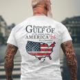Retro Gulf Of Usa America Gulf Of Mexico July 4Th Men's T-shirt Back Print Gifts for Old Men