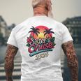 Sisters Cruise Shirts Vintage Sunset Sister's Cruise 2025 Men's Back Print T-Shirt Gifts for Old Men