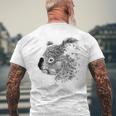 Sketch Koala Animal Australia Premium Men's Back Print T-Shirt Gifts for Old Men