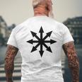 Symbole De L'étoile Du Chaos Punk Métal Pentagramme Anarchie T-shirt imprimé au dos Cadeaux pour les vieillards