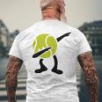 Tennis Dabbing Tennis Ball Tennis Player Ball Sport T-Shirt mit Rückendruck Geschenke für alte Männer