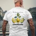 Wenn Du Zitronen Bekommst Mach Limoncello Travel To Italy T-Shirt mit Rückendruck Geschenke für alte Männer