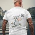 Wollyball Iolleyball Sheep Word Game Funolleyball Player T-Shirt mit Rückendruck Geschenke für alte Männer