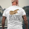 Be Yourself Always And Be A Western Hognose Snake Men's Back Print T-Shirt Gifts for Old Men