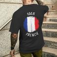 100 Französisches Hemd Stolzes Französisches Hemd Flagge Frankreich T-Shirt mit Rückendruck Geschenke für Ihn