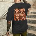 31 Monkey See Nothing Hear Say Smartphone T-Shirt mit Rückendruck Geschenke für Ihn