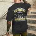 42 Años Cumpleaños Las Leyendas Nacen En Febrero De 1983 Camiseta Hombre Estampado Espalda Regalos para él