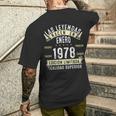 47 Años Cumpleaños Las Leyendas Nacen En Enero De 1978 Camiseta Hombre Estampado Espalda Regalos para él