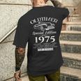 50Th Birthday Manintageintage 1975 T-Shirt mit Rückendruck Geschenke für Ihn