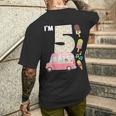5Th Birthday Crew Ice Cream Truck I'm 5 Bday Ice Cream Party Camiseta Hombre Estampado Espalda Regalos para él