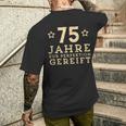 75Th Birthday 1943 Born Idea T-Shirt mit Rückendruck Geschenke für Ihn