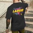 80S Largo T-shirt imprimé au dos Cadeaux pour lui