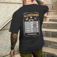 Alleskönner Stundenlohn Craftsman Diy Price List T-Shirt mit Rückendruck Geschenke für Ihn