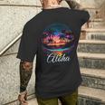 Aloha Hawaii The Hawaiian Island Palm Beach Maui Kauai T-Shirt mit Rückendruck Geschenke für Ihn