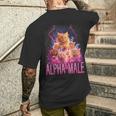 Alpha Male Lustige Kätzchen Meme Cute Cat Humorous T-Shirt mit Rückendruck Geschenke für Ihn