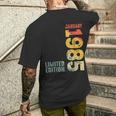 Año 1985 Enero 1985 Retro 1985Intage 1985 Desde 1985 Camiseta Hombre Estampado Espalda Regalos para él
