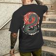 Art Japonais Kanji Dragon Japonais Sun Streetwearintage Rétro T-shirt imprimé au dos Cadeaux pour lui