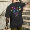Astronauta Globos Planetasentilador Sistema Solar Camiseta Hombre Estampado Espalda Regalos para él