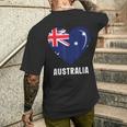 Australische Australien-Flagge T-Shirt mit Rückendruck Geschenke für Ihn