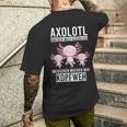 Axolotl Aquaristik Axolotlbreeder T-Shirt mit Rückendruck Geschenke für Ihn