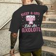Axolotl Lover Sleep A Lotl Like Sleeping Axolotl Camiseta Hombre Estampado Espalda Regalos para él