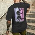 Bachelor Abschluss 2025 T-Shirt mit Rückendruck Geschenke für Ihn