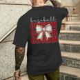 Baseball Cousin Coquette Bow Sport Lover Vintage Men's T-shirt Back Print Gifts for Him