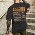 Baustelle Stundenlohn T-Shirt mit Rückendruck Geschenke für Ihn