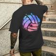 Beacholleyball Player -Olleyball T-Shirt mit Rückendruck Geschenke für Ihn