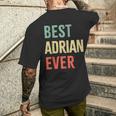 Best Adrian Ever First Name T-Shirt mit Rückendruck Geschenke für Ihn