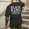 Best African King For Dad Afrocentric Chess Lover Men's T-shirt Back Print Funny Gifts